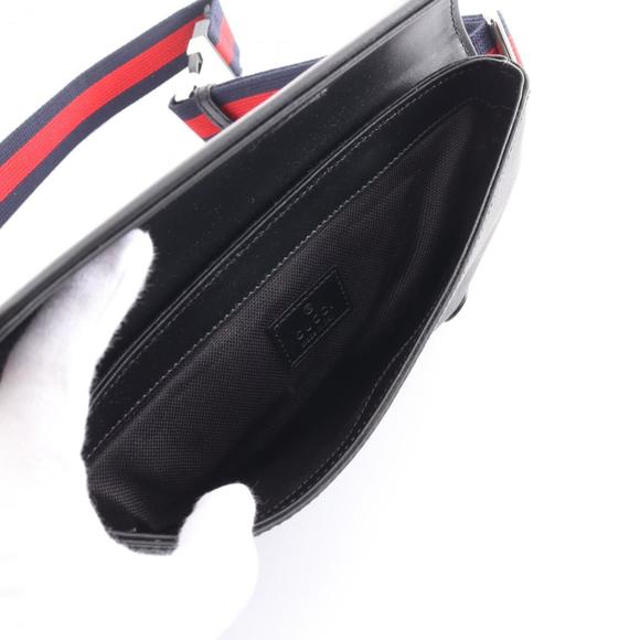 Gucci GG Supreme Belt Bag, Waist Body Coated Canvas, Leather, Men's, Black, G... - Picture 4 of 8
